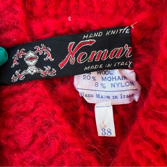 Vintage Kemar Red Garment hand-knitted Women’s Size 38 (USA XS) - Picture 7 of 7